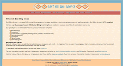 Desktop Screenshot of bestbillingservice.com